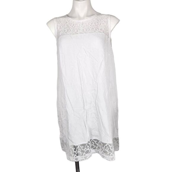 Blanc Du Nil Dresses & Skirts - Blanc Du Nil white tank dress Size M/L